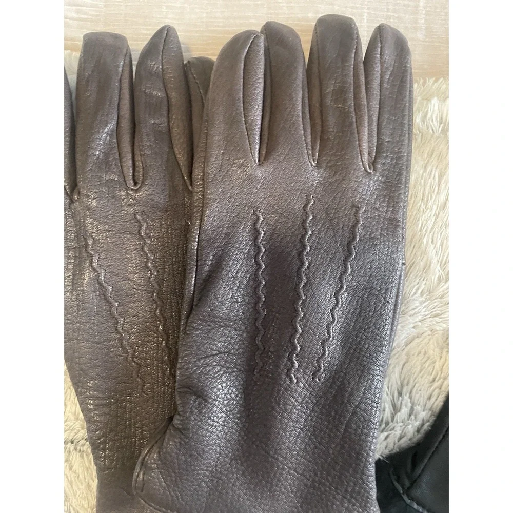 9 Pair Vintage Womens Leather Driving Dress Gloves Lauren Ralph Lauren M Lot Bow